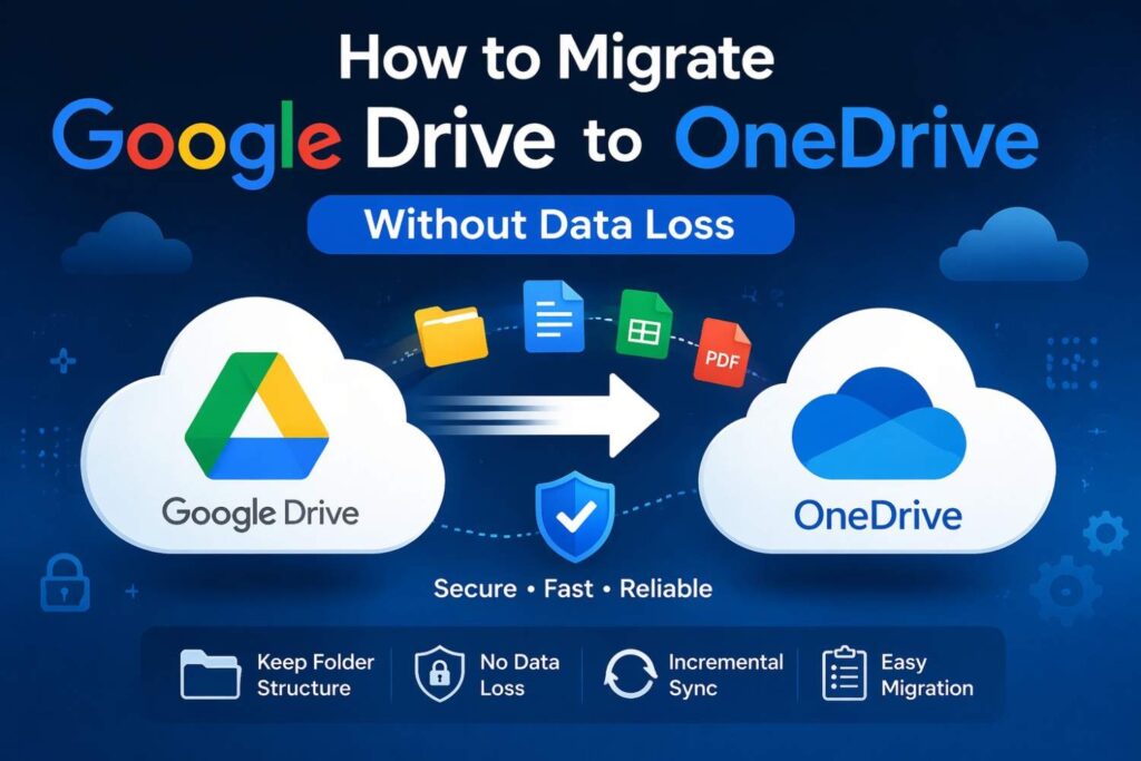 Migrate google drive to OneDrive