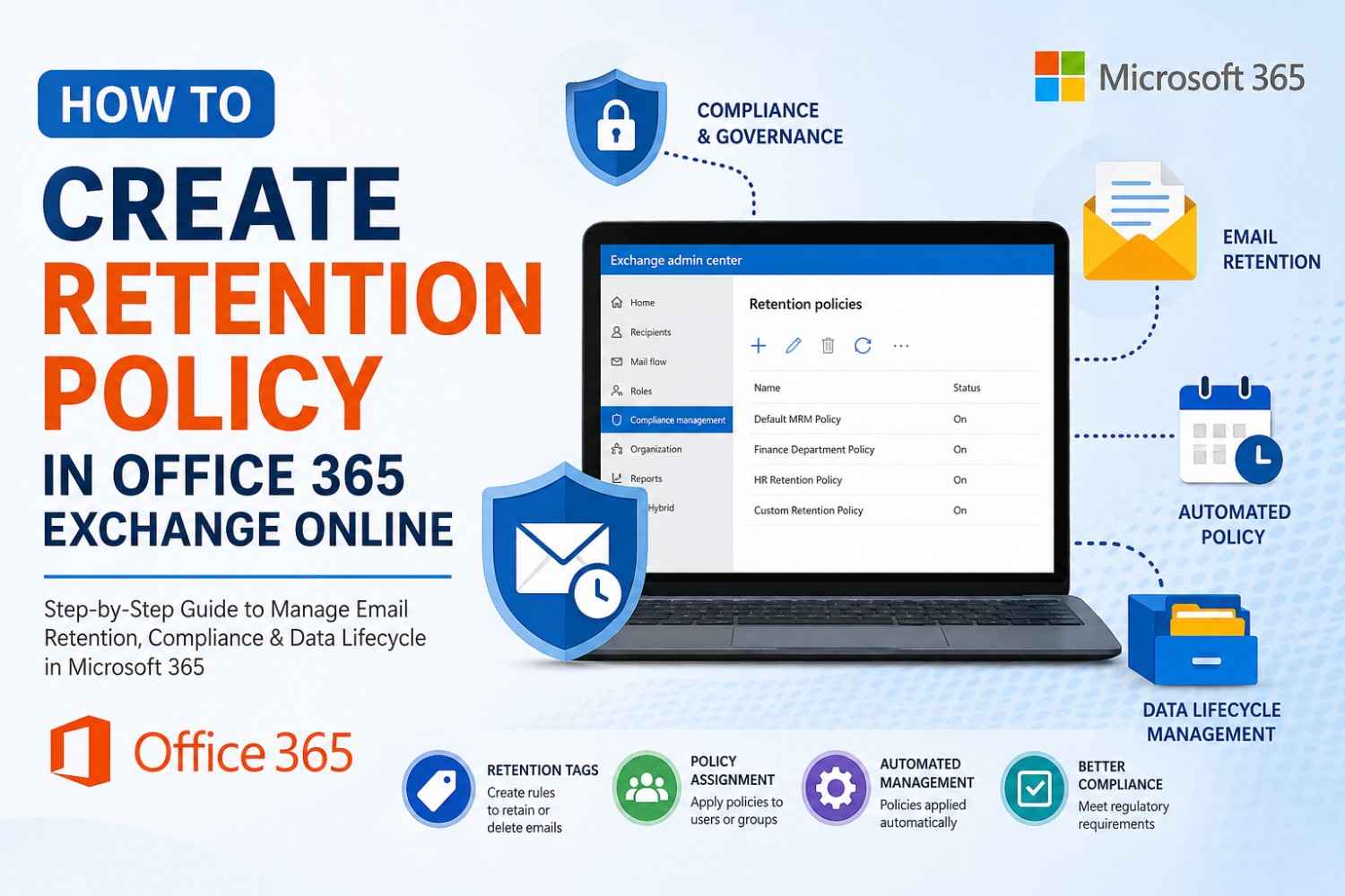 How to Create Retention Policy in Office 365 Exchange Online - SkyMigrate