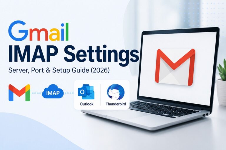 Gmail IMAP settings guide for connecting Gmail to Outlook and Thunderbird