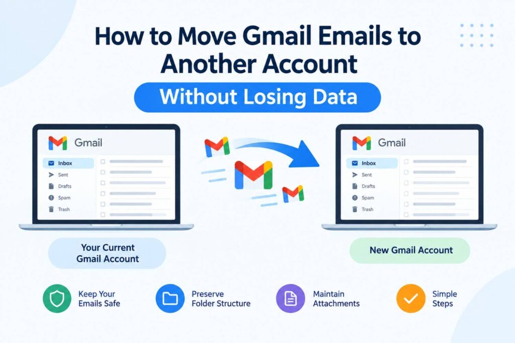 how to move Gmail emails to another account step-by-step guide