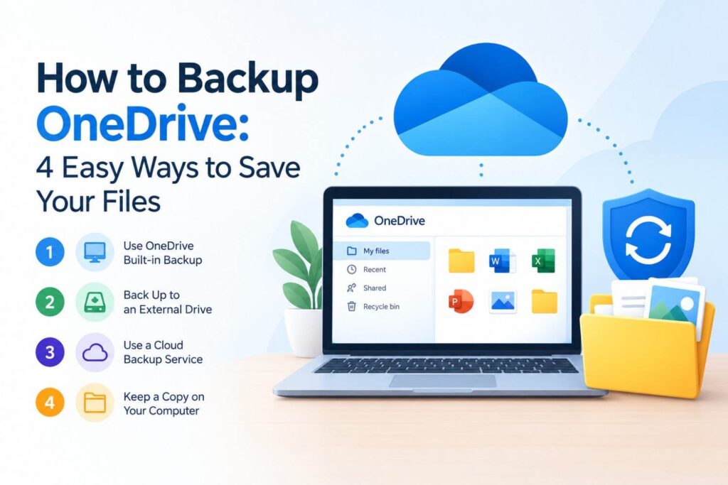 How to backup OneDrive to external hard drive on Windows 11