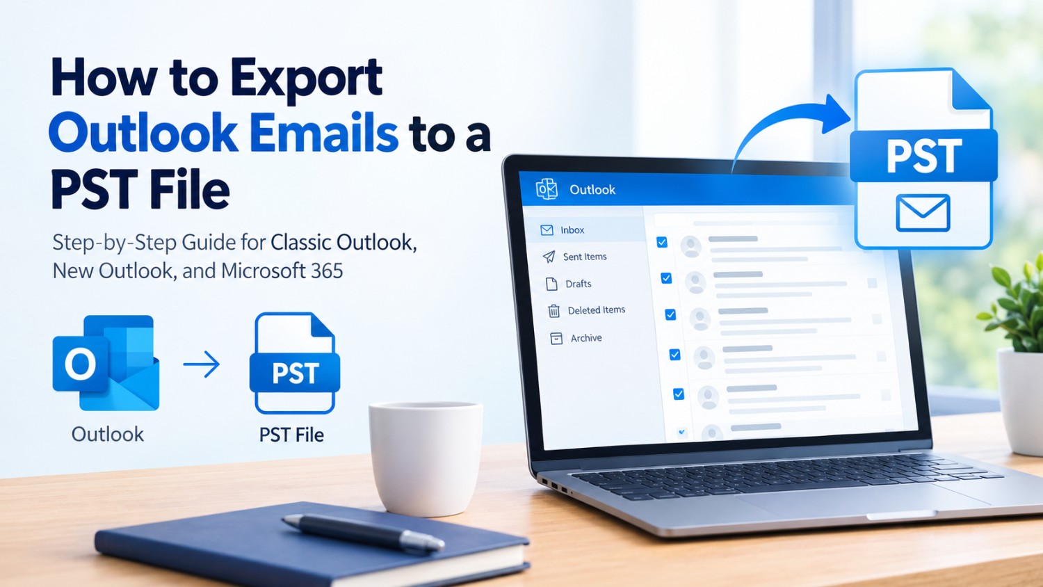Export Outlook to PST: Step-by-Step Guide (2026)